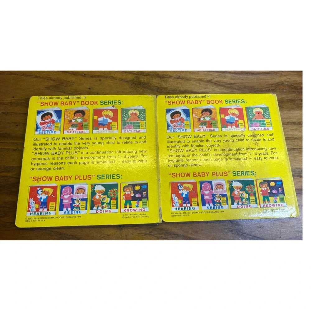 Brimax Books Hearing & Seeing Board 1-3‎ Years Vintage 1970s books